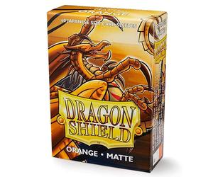 Dragon shield matte mini japanese orange 60 ct card sleeves individual