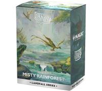 Dragon Shield MTG Mate Mangas Duales Serie Landfall Misty Rainforest 100 Ct.