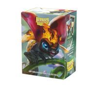 Dragon Shield Sleeves - Edición limitada Brushed Art: Spirit Animals - Fundas para tarjetas Burnbug de 100 quilates - Parte trasera texturizada - Compatible con Magic The Gathering, Pokémon y Yugioh