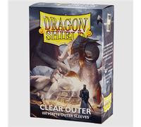DRAGON SHIELD STANDARD SIZE OUTER SLEEVES - MATTE CLEAR (100 SLEEVES)