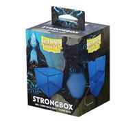 Dragon Shield Strongbox - Caja para mazo de cartas, color azul transparente, capacidad para más de 100 tarjetas de doble manga, caja de almacenamiento de acrílico TCG, cierre de sellado al vacío