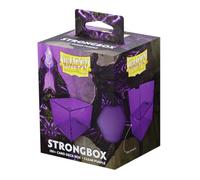 Dragon Shield Strongbox - Caja para mazo de cartas, color morado transparente, capacidad para más de 100 tarjetas de doble manga, caja de almacenamiento de acrílico TCG, cierre de sellado al vacío