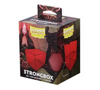 Dragon shield strongbox - caja para mazo de cartas, color rojo transpa