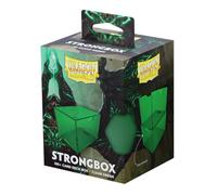 Dragon Shield Strongbox Deck Box - Caja transparente verde, con capacidad para más de 100 tarjetas de doble manga, caja de almacenamiento de acrílico TCG, cierre de sellado al vacío, apilable, tapa de