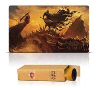 Dragon Slayer (Bordes cosidos) - Alfombra de Juego Berserk Anime - Compatible con tapete de Juego Magic The Gathering - Juega a MTG, YuGiOh, TCG - Diseños Originales y Accesorios