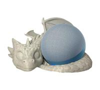 Dragon - Soporte inteligente para altavoz, soporte de escritorio impreso en 3D, soporte de equipo de audio con temática de fantasía, 20,5 x 19,1 x 9,4 cm, accesorio decorativo para mesa, dormitorio