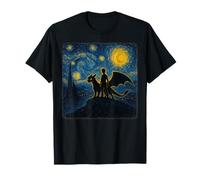 Dragon Starry Night Van Gogh Dragon para niños y niñas Camiseta