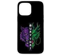Dragón Tigre Muay Thai Carcasa para iPhone 13 Pro MAX