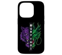 Dragón Tigre Muay Thai Carcasa para iPhone 14 Pro