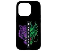 Dragón Tigre Muay Thai Carcasa para iPhone 15 Pro