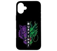 Dragón Tigre Muay Thai Carcasa para iPhone 16 Plus