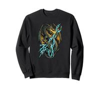 Dragón Tocando Guitarra eléctrica Rock and Roll Sudadera
