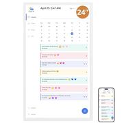 Dragon Touch Calendario, calendario digital 2025 de 24 pulgadas, planificador de pared familiar, pantalla táctil interactiva Full HD 1080P, tabla inteligente de tareas y organización del hogar, regalo