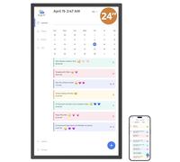 Dragon Touch Calendario, calendario digital 2025 de 24 pulgadas, planificador de pared familiar, pantalla táctil interactiva Full HD 1080P, tabla inteligente de tareas y organización del hogar, regalo