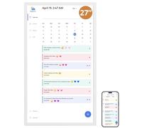 Dragon Touch Calendario, calendario digital 2025 de 27 pulgadas, planificador de pared familiar, pantalla táctil interactiva Full HD 1080P, tabla inteligente de tareas y organización del hogar, regalo