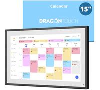 Dragon Touch Calendario digital de 15.6 pulgadas, pantalla táctil interactiva Full HD 1080P, planificador familiar inteligente, pantalla de hogar, calendario digital de pared y escritorio para una