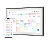 Dragon Touch Calendario digital de 21,5 pulgadas, 1920 x 1080 FHD, tabla de tareas domésticas, pantalla táctil con 32 GB de memoria, planificador familiar inteligente, calendario de mesa para el