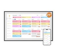 Dragon Touch Calendario digital de pared de 21,5 pulgadas, 1920 x 1080 FHD, calendario de pared electrónico, planificador familiar con memoria de 32 GB y soporte de pared, pantalla táctil, calendario