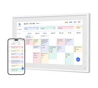 Dragon Touch Calendario digital de pared de 21,5 pulgadas, 1920 x 1080 FHD, calendario de pared electrónico, planificador familiar con memoria de 32 GB y soporte de pared, pantalla táctil, calendario