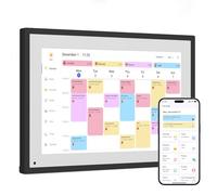 Dragon Touch - Marco de Fotos Digital de 10.1 Pulgadas, Calendario Digital, Color Blanco