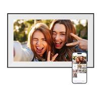 Dragon Touch Marco de fotos digital: marco de fotos digital grande WiFi de 15.6 pulgadas con almacenamiento de 32 GB, pantalla táctil FHD, fácil configuración para compartir fotos o videos de forma