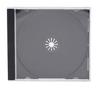 Dragon Trading 25 x Cajas CD Jewel Case Estándar con Bandeja Negra - Para 1 CD, DVD o Blu-ray - Caja de Álbum Clásica Usada por Discográficas - Estuches de Reemplazo