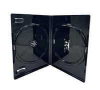 Dragon Trading Amaray - Juego de 5 fundas para CD o DVD Blu Ray (cara en la cara) con lomo de 14 mm y funda exterior para incrustaciones