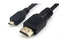 Dragon Trading Micro HDMI de alta velocidad de 2 m / 6,5 pies (Tipo D) a HDMI (Tipo A) - Cable para conectar la cámara Nikon Coolpix P600 a TV, HDTV