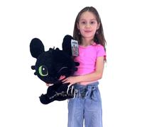 Dragon Trainer 4 Peluche 45Cm Toothless Happy Grande Suave Plush Talla XL