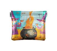 Dragon Treasure Cave - Monedero pequeño de cuero, impermeable, organizador de llaves para mujeres y niñas, Caldero de brujas de Halloween, 1 size, Moderno