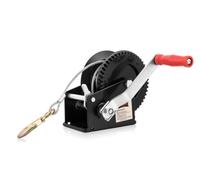 Dragon Winch Cabrestante manual 2500 lbs / 1133 kg con gancho y cable de acero 10m para embarcaciones pequeñas, motos, vehículos y talleres | Torno manual de una velocidad