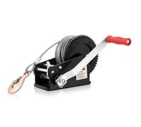 Dragon Winch Cabrestante manual 3500 lbs / 1588 kg con gancho y cable de acero 10m para embarcaciones pequeñas, motos, vehículos y talleres | Torno manual de dos velocidades