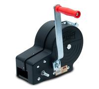 Dragon Winch Cabrestante manual con carcasa 3500 lbs / 1588 kg con gancho y cable de acero 10m para embarcaciones pequeñas, motos, vehículos y talleres | Torno manual de dos velocidades