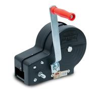 Dragon Winch Cabrestante manual con carcasa 3500 lbs / 1588 kg con gancho y correa de manivela 10m para embarcaciones pequeñas, motos, vehículos y talleres | Torno manual de dos velocidades