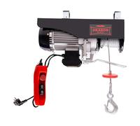 Dragon Winch - Polipasto eléctrico 250kg 230V Cabrestante Eléctrico con motor de cobre de 540W y control remoto Torno de cable eléctrico con una capacidad de 125kg-250kg, altura de elevación 12m