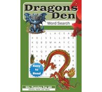 Dragon Word Search Puzzle Book: Word Searches with Easy to Read Print about Dragons, Fantasy, COS play, Dungeons and more, | 6x9 inches | 110 pages | ... Gift for vacation, Holidays, and Leisure