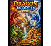 Dragon World Coloring Book: “Adventures in a Land of Fire & Magic” $ “Mythical Dragons for Creative Minds”
