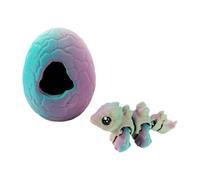 Dragón y huevos impresos en 3D, juguete de escritorio para romper, articulaciones articuladas, juguete de escritorio de dinosaurio en miniatura para decoración de oficinas en hogar, decoración de y