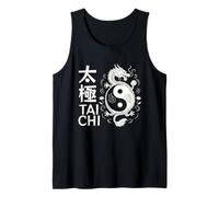 Dragón Yin Yang Tai Chi Símbolo Artístico Chino Energía Aérea Camiseta sin Mangas