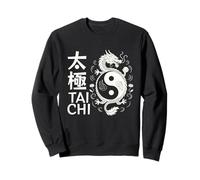 Dragón Yin Yang Tai Chi Símbolo Artístico Chino Energía Aérea Sudadera