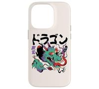 Dragón Yokai surrealista japonés extraño psicodélico Carcasa para iPhone 14 Pro