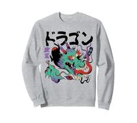 Dragón Yokai surrealista japonés extraño psicodélico Sudadera