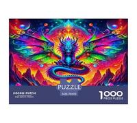 Dragón1000 Pezzi Puzzle FAI Da TeMythical Dragón Sfida per Adulti Regalo per Adulti E Bambini Da Regalo GioGatotolo Colorato per La Famiglia70x50cm/1000pcs