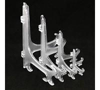 dragonaur-home decor 1 soporte de plástico para placa de caballete de fotos, cuenco de almacenamiento, soporte para tarjetas de lugar, caballetes de exhibición para platos, imágenes, obras de arte de