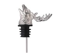 dragonaur-home decor Vertedor de vino animal llamativo con cabeza de ciervo, boquilla de alta dureza, duradero, gran compatible con fiestas plateadas