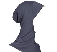 Dragonaur Mujeres Musulmanas Cubierta Completa Interior Hiyab Cap Islámico Underscarf Cuello Cabeza Sombrero Bajo Bufanda Gorras Cabeza Instantánea Bufanda Gris