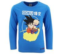 Dragonball Niños Camiseta de Manga Larga (Azul,4 años)