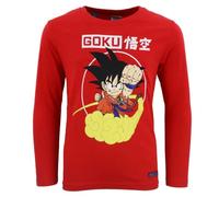 Dragonball Niños Camiseta de Manga Larga (Roja,4 años)