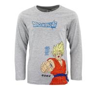 Dragonball Z Niños Camiseta de Manga Larga (Gris,6 años)