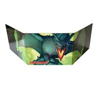 Dragonbane: pantalla GM - Publicación gratuita de la liga, accesorio de juego de rol maestro, tablas e información, verde a todo color